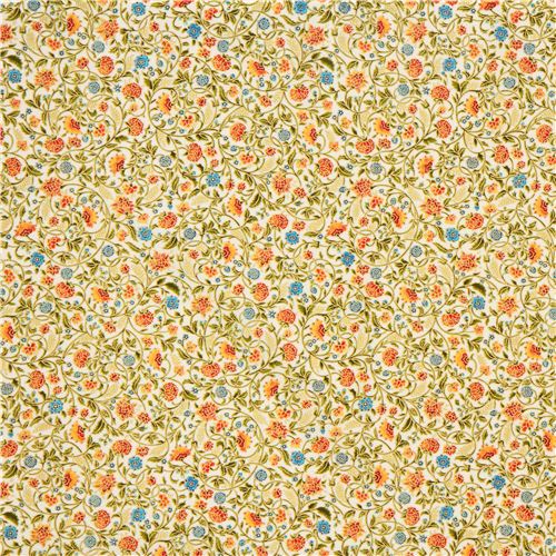 flowers & gold fabric par Robert Kaufman from the USA 2