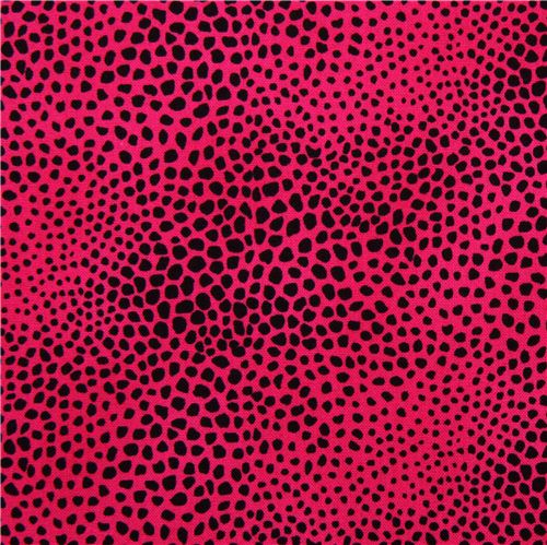 fuchsia Rashida Skin animal print fabric Alexander Henry USA 1