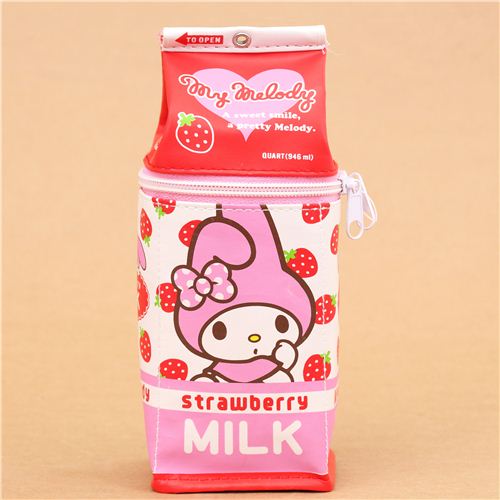 funny My Melody rabbit milk carton pencil case from Japan - modeS4u