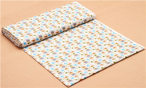 lustiger creme Mini Dinosaurier Stoff Timeless Treasures 3