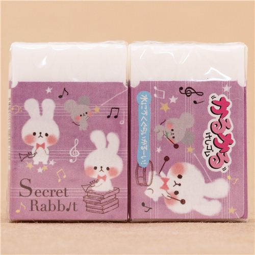 funny rabbit music eraser by Kamio from Japan Animal Eraser Erasers