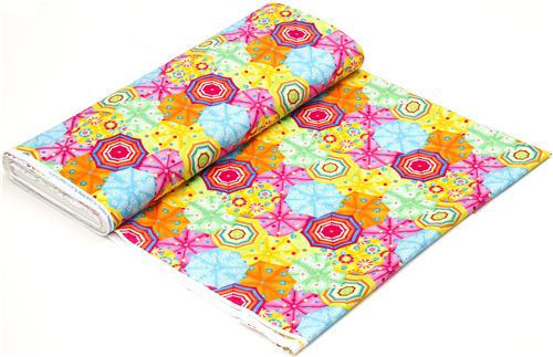 funny summer fabric with umbrellas by Timeless Treasures 3