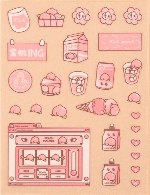Mini Pink Diamond Sticker - Pages Peaches