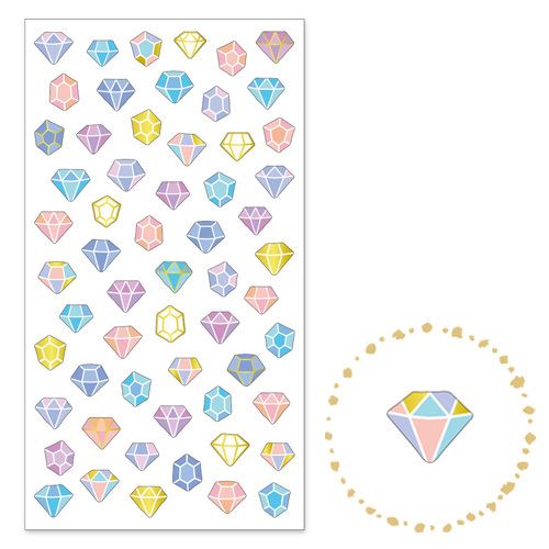 gem shape gold metallic embellishment stickers by Mind Wave modeS4u