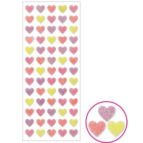 glitter beautiful heart stickers by Mind Wave Cute Stickers