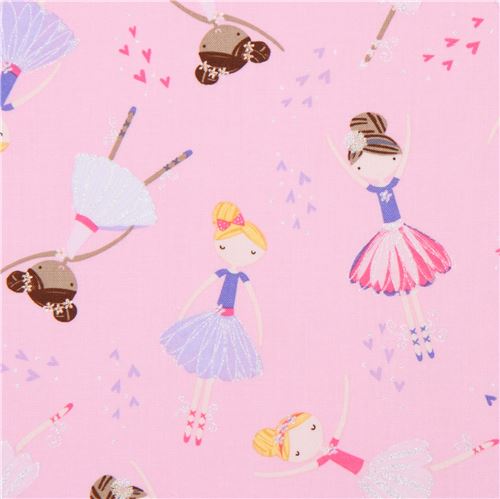 glitter fabric by Timeless Treasures with ballerinas Fabric by Timeless ...