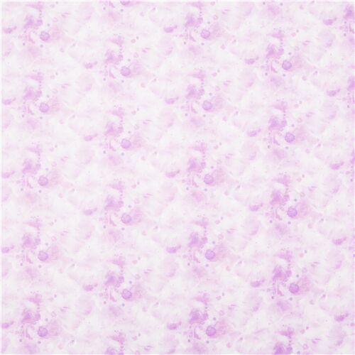 great blender USA fabric cotton pink watercolour motif on plain ...