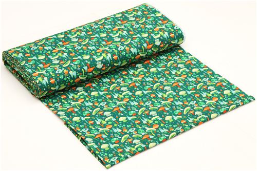 green Alexander Henry mushroom fabric O'Mushroom 3