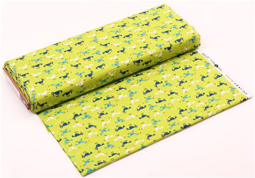 green Cloud 9 bird animal organic fabric Happy Drawing Too 3