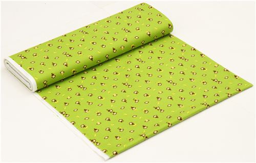 green Cosmo monkey fabric with bananas from Japan 3