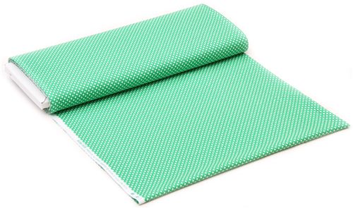 green Michael Miller polka dot fabric Dim Dots 3