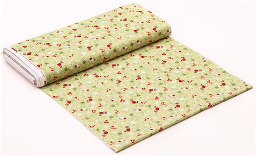 green O Christmas Tree Christmas fabric from the USA 3