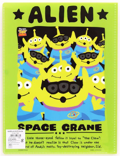 green Pixar Toy Story Alien 10pocket A4 /A3 file folder Folders