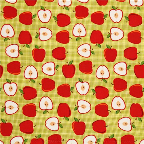green apple fruit fabric by Robert Kaufman from the USA 2
