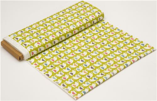 green birch elephant organic fabric Ele Train 3