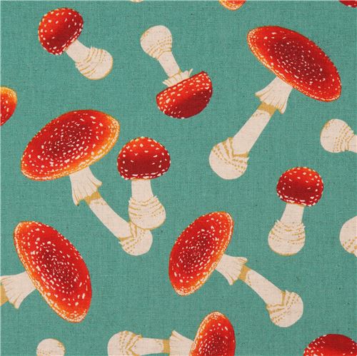 green canvas fabric mushroom from Japan 2