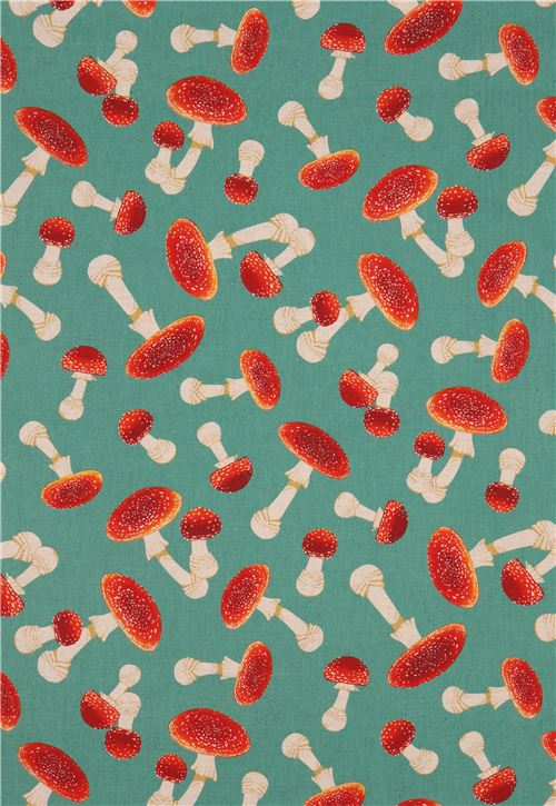 green canvas fabric mushroom from Japan 3