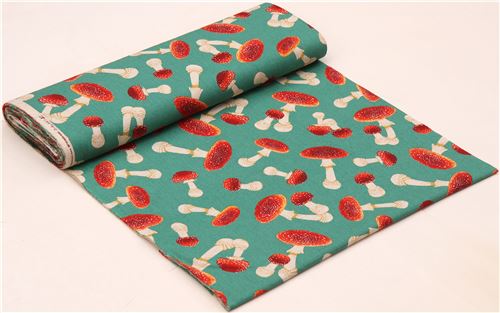 green canvas fabric mushroom from Japan 4