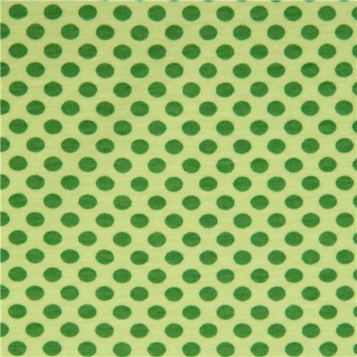 green dot knit fabric by Riley Blake from the USA 2