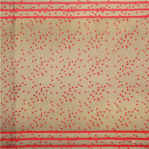 green double border cotton fabric by Andover USA 3