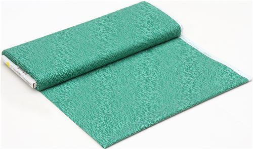 Remnant (42 x 112 cm) - green fabric by Michael Miller with mini white dots 3