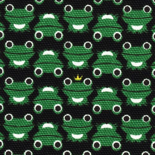 green frogs Kokka oxford cloth fabric kawaii from Japan 1