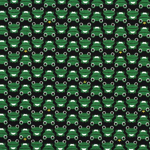 green frogs Kokka oxford cloth fabric kawaii from Japan 2