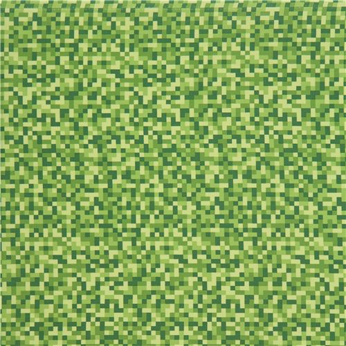 green fun square fabric by Michael Miller USA 3