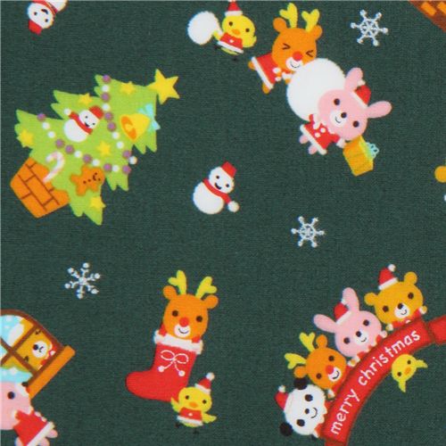 kawaii verte de Nol en tissu panda Santa Claus Tissu