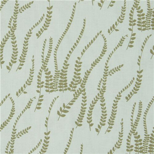 Tissu vert sur le thème de la nature avec des feuilles vertes Tissu