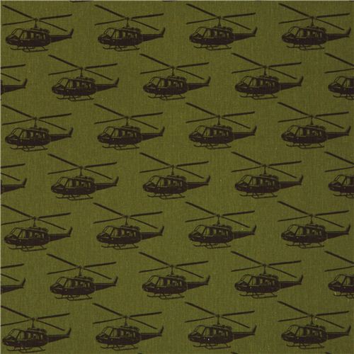 green ni-co helicopter echino laminate fabric from Japan 2