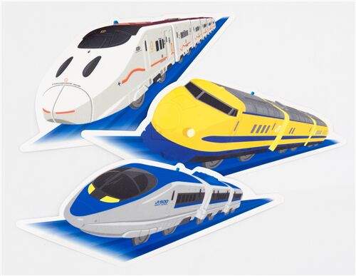 adesivi grandi treni verdi viola Kamio dal Giappone 5