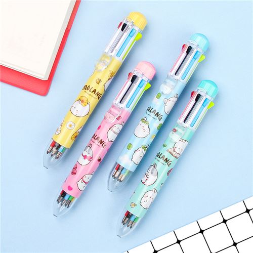 green Molang rabbit ballpoint pen with 8 colors - modeS4u