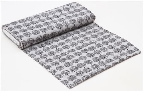 grey Alexander Henry fabric black tree 3