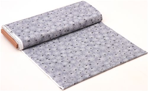 grey Riley Blake cobwegbs fabric Halloween Parade 3