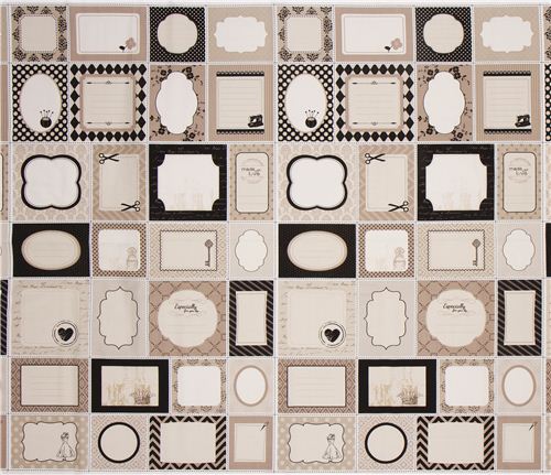 grey Riley Blake patchwork label fabric USA 3