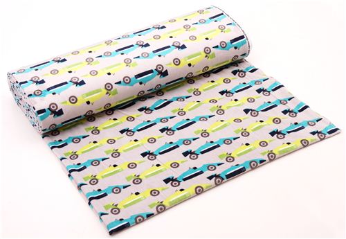 grey Robert Kaufman Speedster minky fabric fleece plush 3
