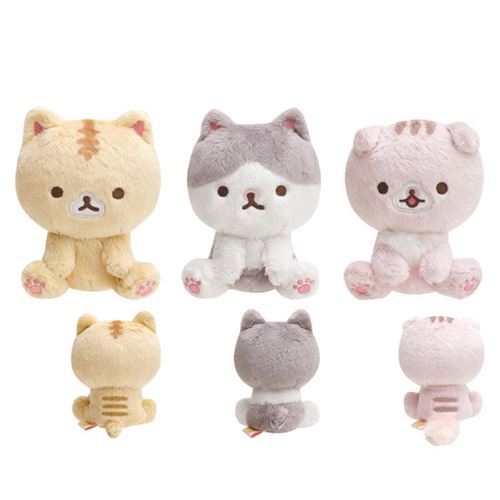 Petit Chat Paripi Chan Gris Et Blanc En Peluche San X