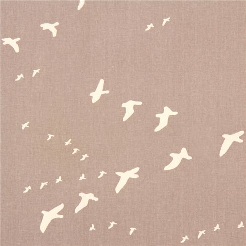 grey bird animal canvas organic fabric birch USA 1