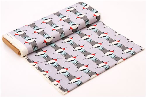 grey bird stripe canvas organic fabric birch Upside Downside 3