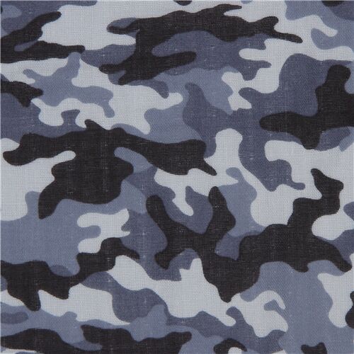 blue camouflage fabric
