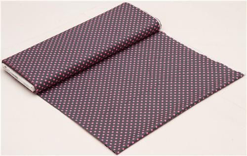 grey dot fabric with neon pink dots by Michael Miller 3
