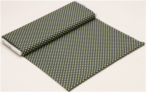 grey dot fabric with neon yellow dots by Michael Miller 3