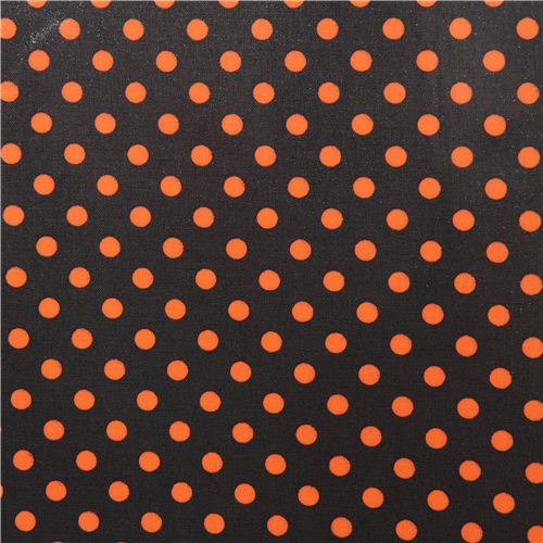 grauer Punkte Premium Laminat Stoff orange Michael Miller 2