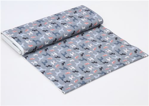 grey fabric cute funny dog animal by Dear Stella USA 3