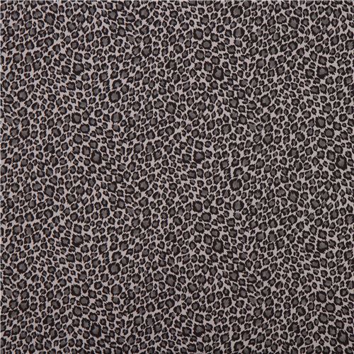 grey fabric dark grey black animal spot print cotton printed twill from ...