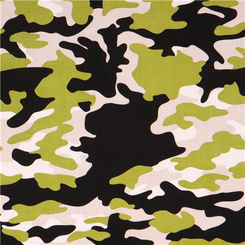 grey-green Riley Blake camouflage fabric Military Max - modeS4u