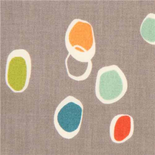 grey knot dot pattern organic fabric by birch from the USA 1