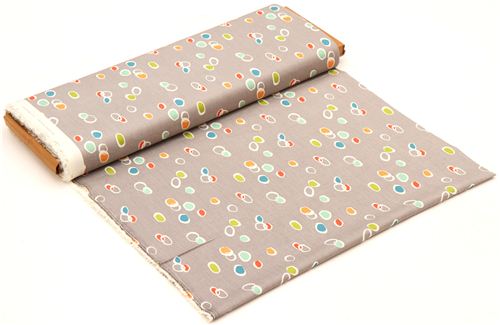 grey knot dot pattern organic fabric by birch from the USA 3
