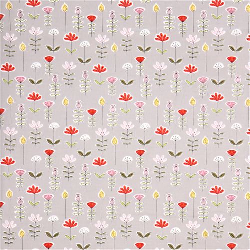 grey monaluna flower organic fabric bouquet USA 2